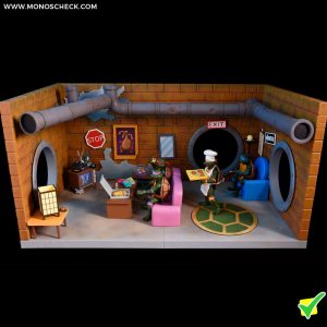 TMNT (Cartoon): Sewer Lair Living Room Diorama - Image 4