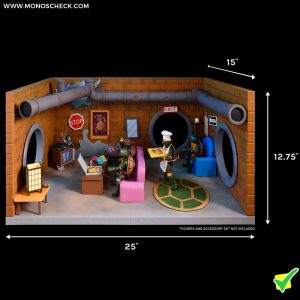 TMNT (Cartoon): Sewer Lair Living Room Diorama - Image 5